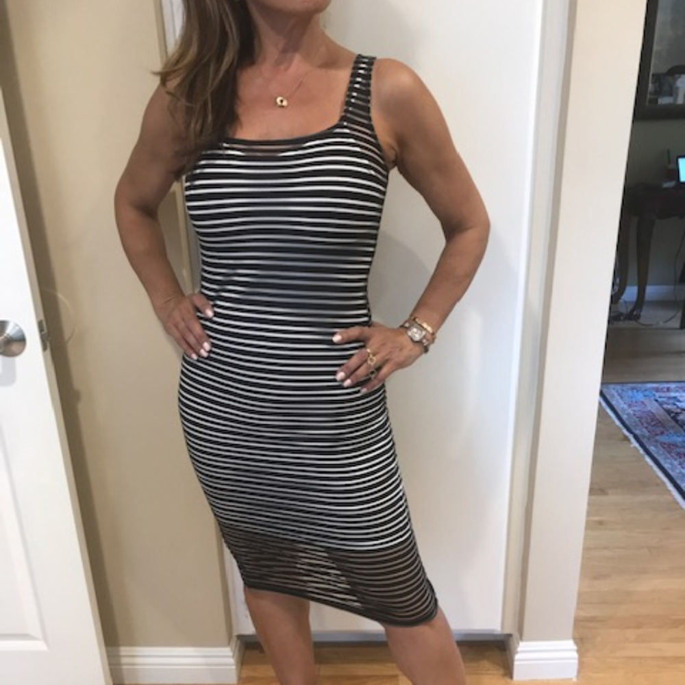 NWT 2 Pieces Kiki Riki Black Mesh Dress